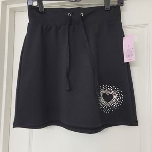 NWT Wild Fable drawstring  skirt with heart embellishment size s
